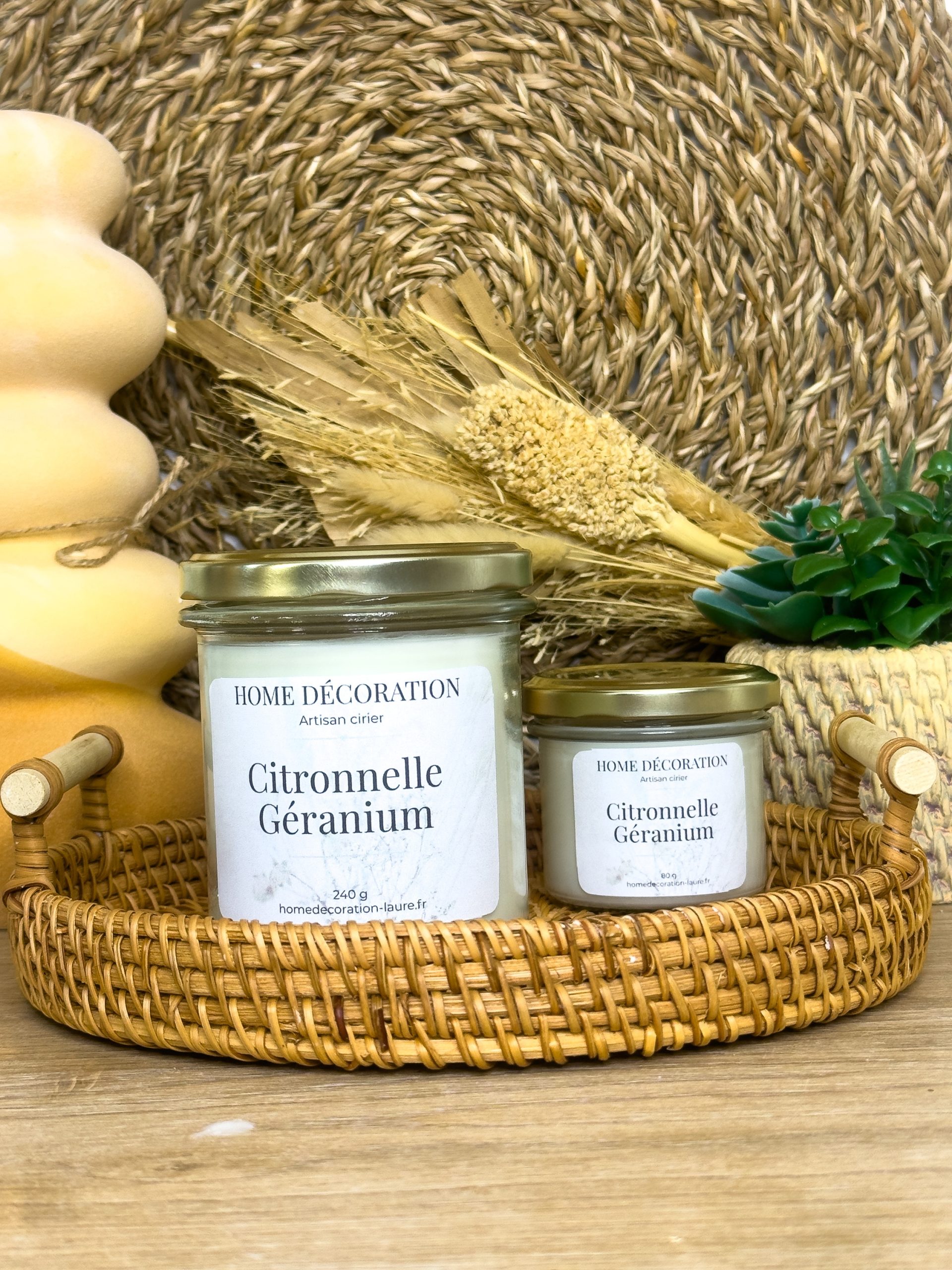Bougie classique - Citronnelle Géranium