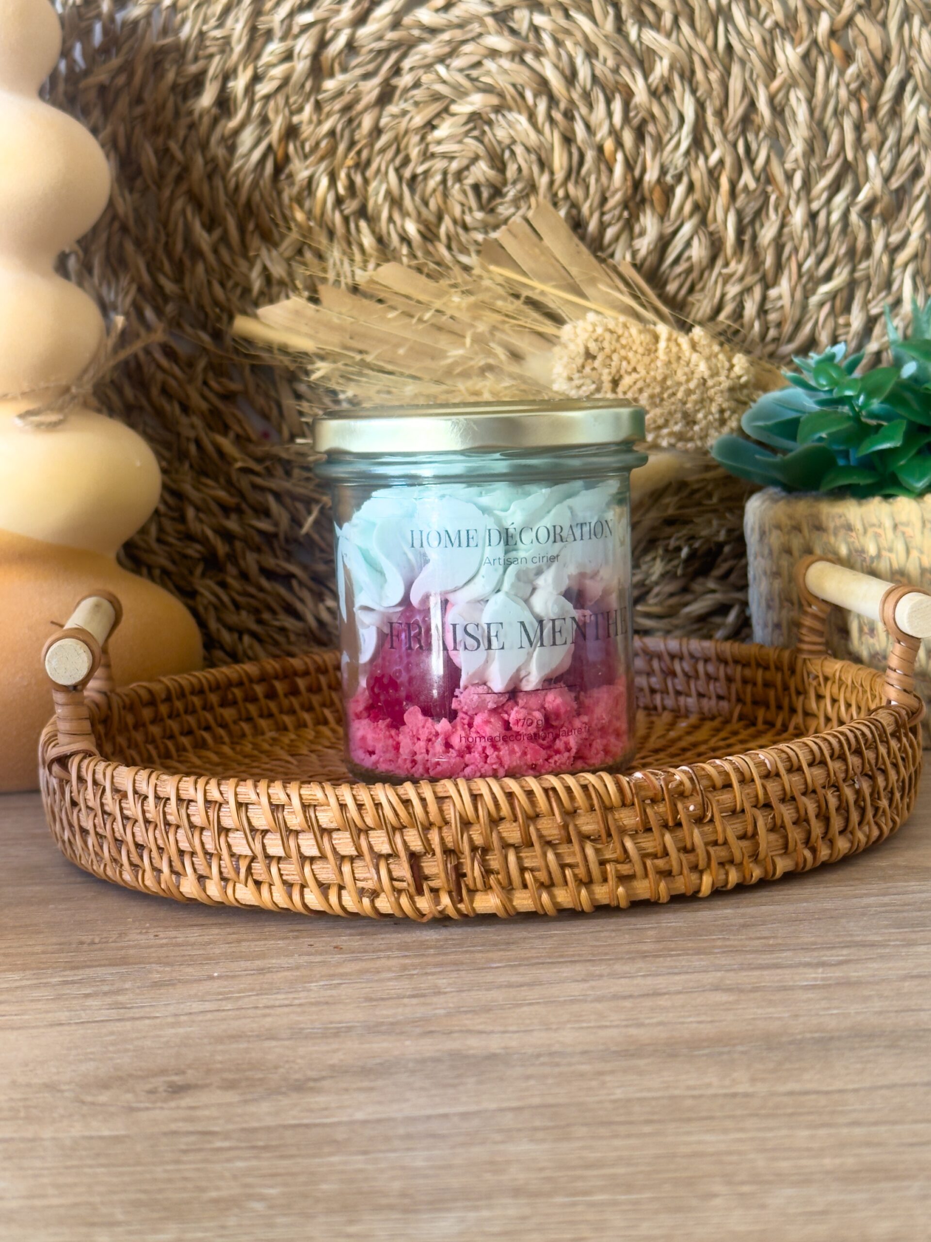 Bougie gourmande - Fraise et menthe – Image 2