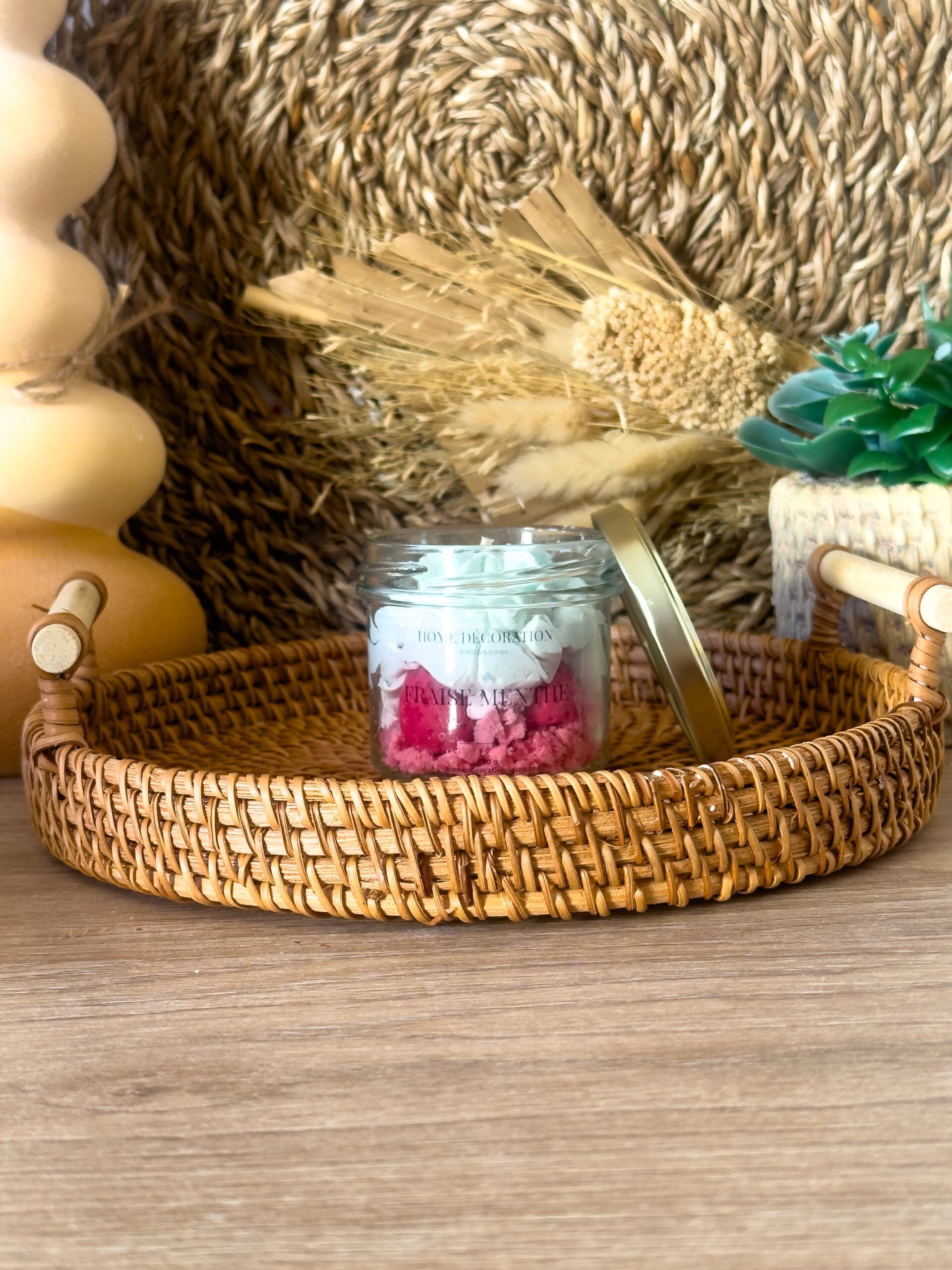 Bougie gourmande - Fraise et menthe – Image 4